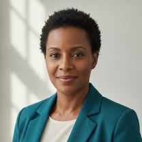Portrait of Amara Okafor, Owner of Sunset Ceramics