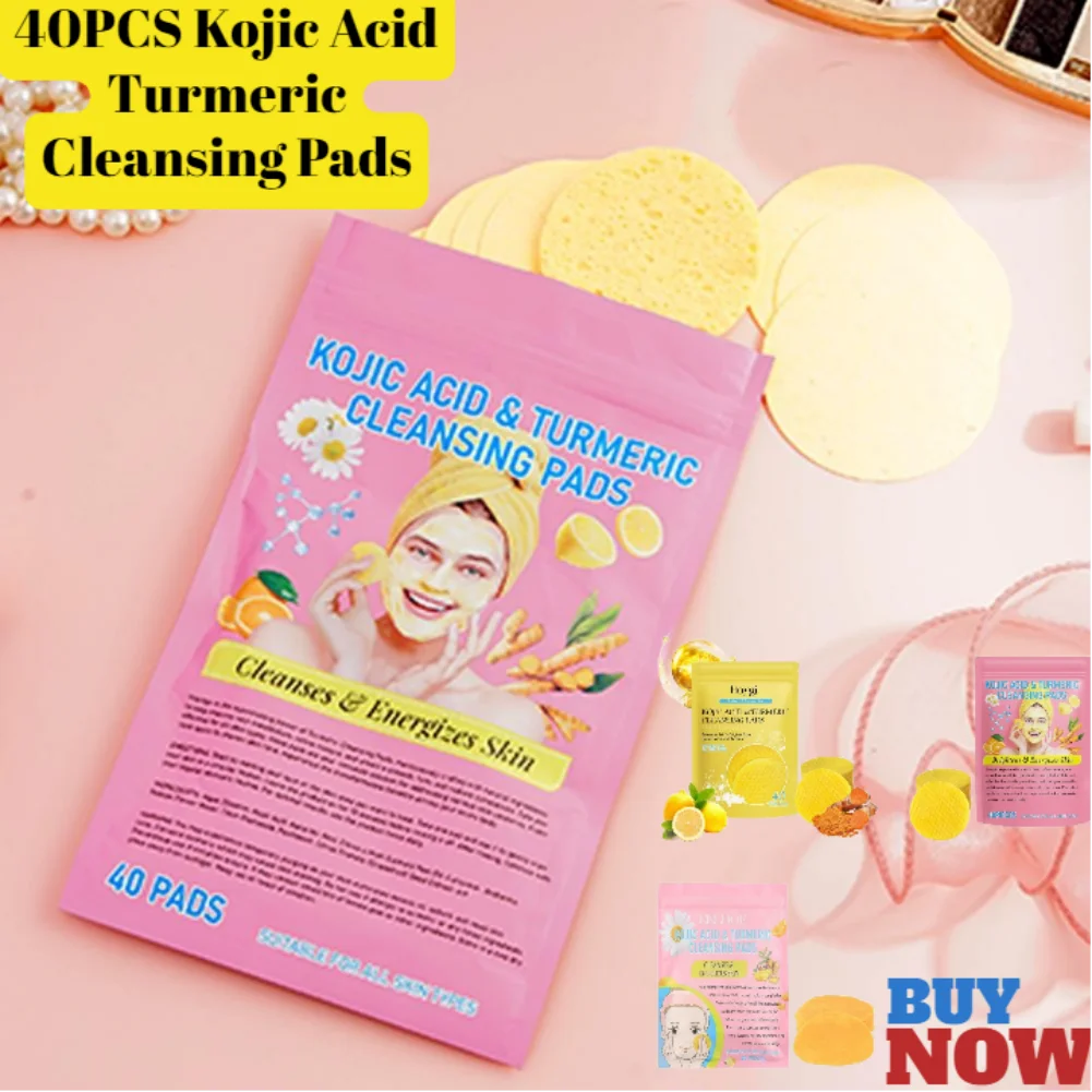 Brightens skin tone Turmeric & Kojic Acid Pads 40 Pads